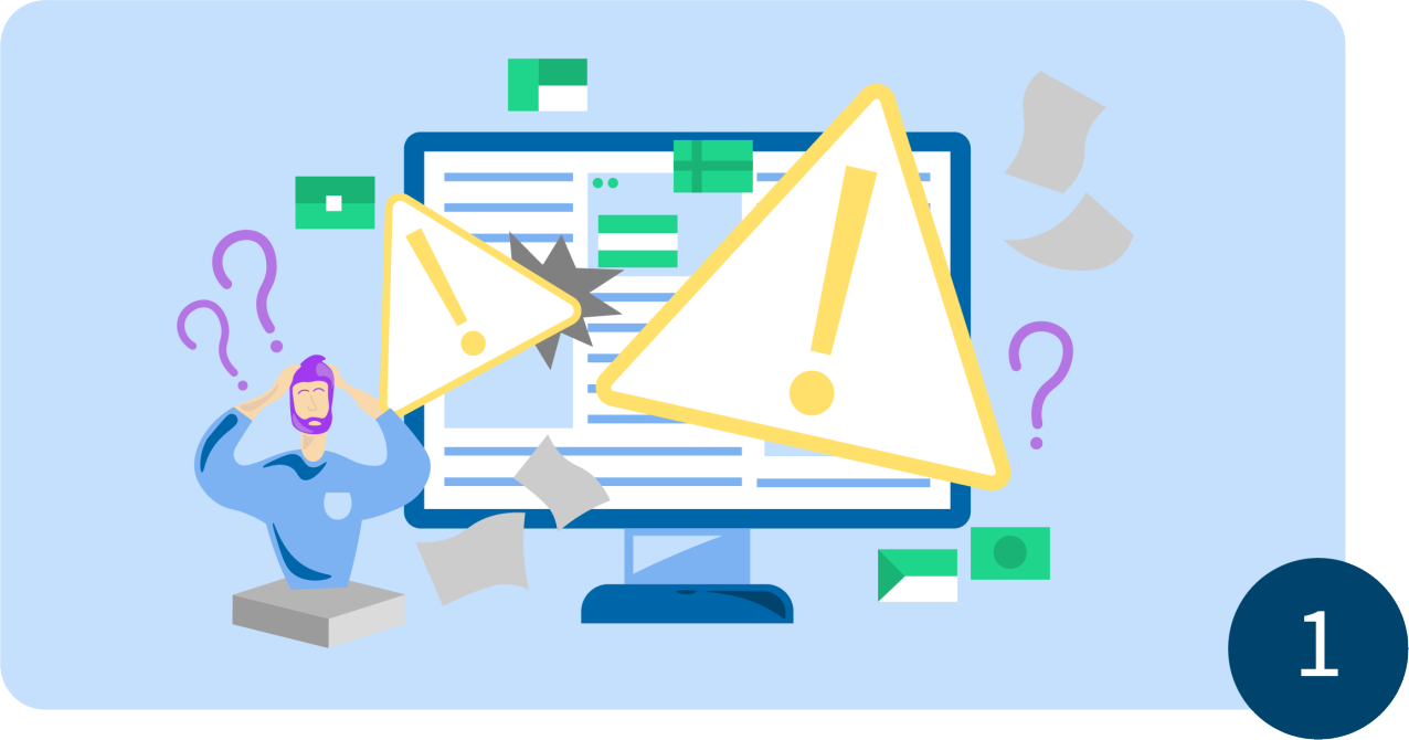 illustration of technical chaos