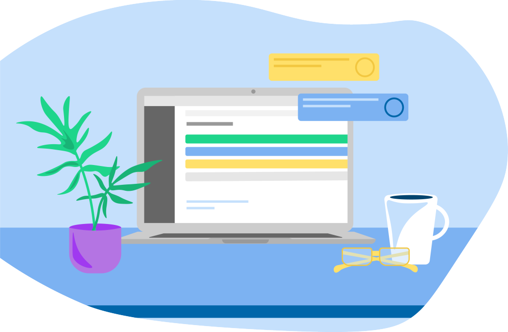illustration of the internago payroll portal